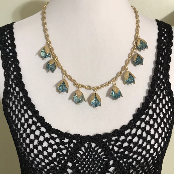 Plunder Jewelry - PLUNDER BLUE TULIPS NECKLACE